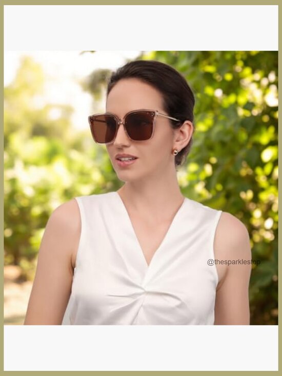 Oversized Retro Square Polarized Sunglasses UV400 Metal Frame main image 7